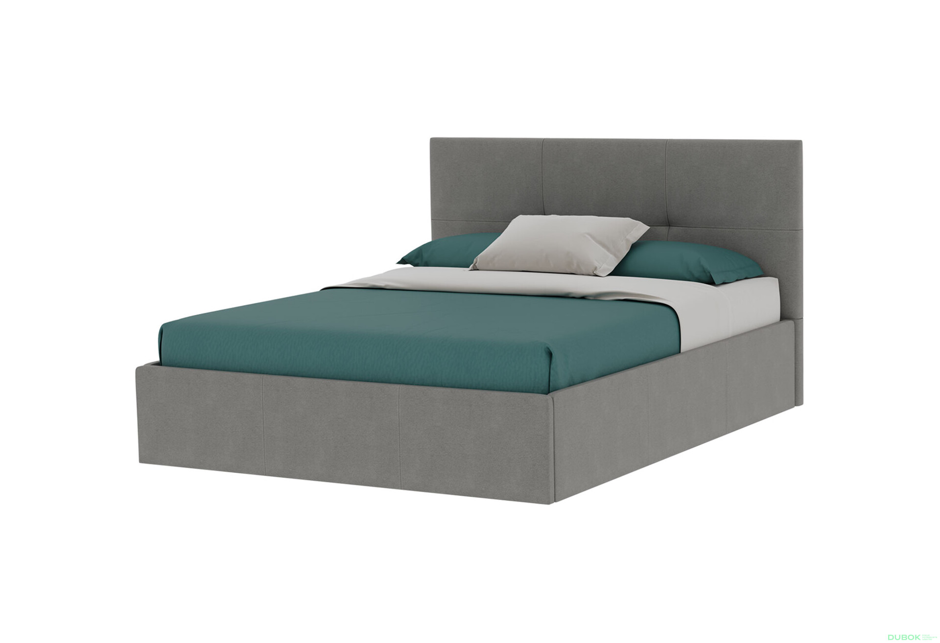 Posteľ s roštom, úložným priestorom Lily 160x200 cm Šedá - Fotografia 1 Fotografia 1 - Posteľ s roštom, úložným priestorom Lily 160x200 cm Šedá