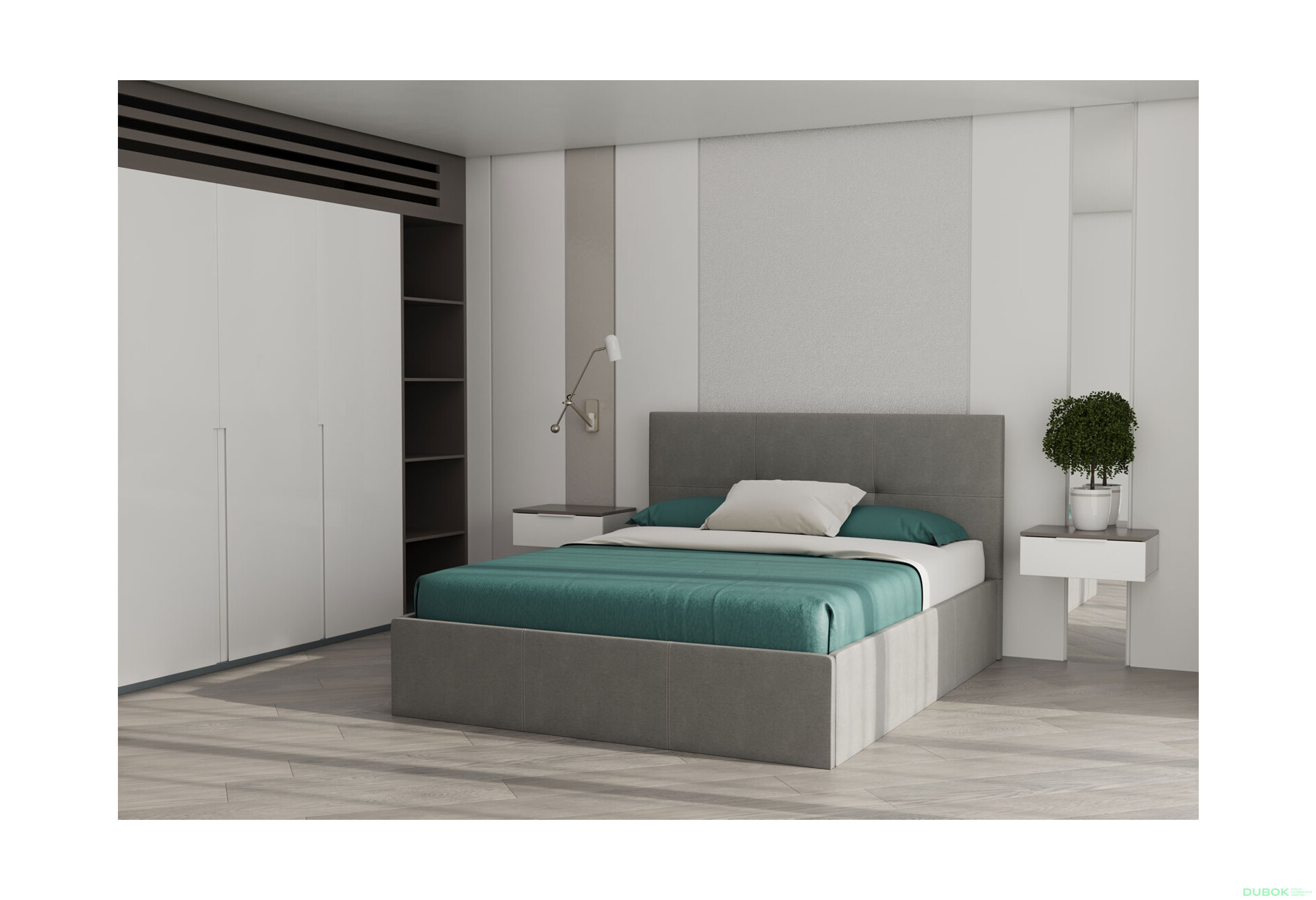 Posteľ s roštom, úložným priestorom Lily 160x200 cm Šedá - Fotografia 4 Fotografia 4 - Posteľ s roštom, úložným priestorom Lily 160x200 cm Šedá