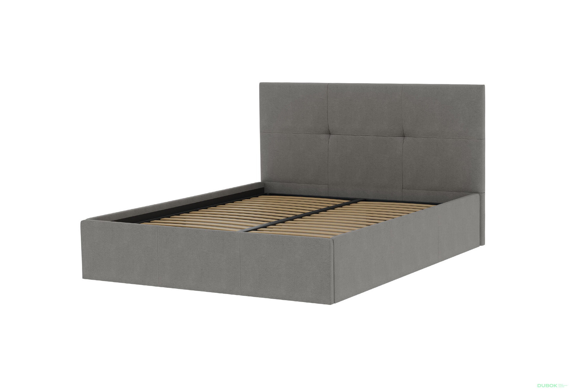 Posteľ s roštom, úložným priestorom Lily 160x200 cm Šedá - Fotografia 2 Fotografia 2 - Posteľ s roštom, úložným priestorom Lily 160x200 cm Šedá
