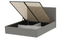 Posteľ s roštom, úložným priestorom Lily 160x200 cm Šedá - Fotografia 3 Fotografia 3 - Posteľ s roštom, úložným priestorom Lily 160x200 cm Šedá