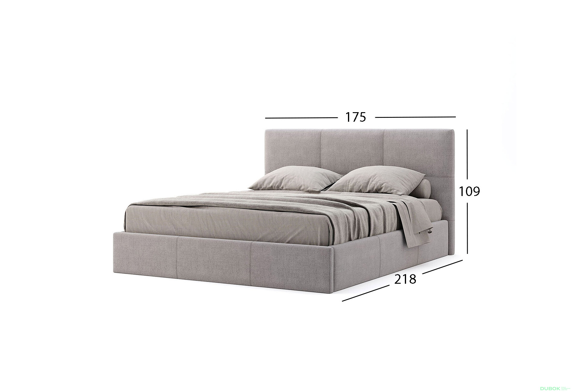 Posteľ s roštom, úložným priestorom Lily 160x200 cm Šedá - Fotografia 6 Fotografia 6 - Posteľ s roštom, úložným priestorom Lily 160x200 cm Šedá