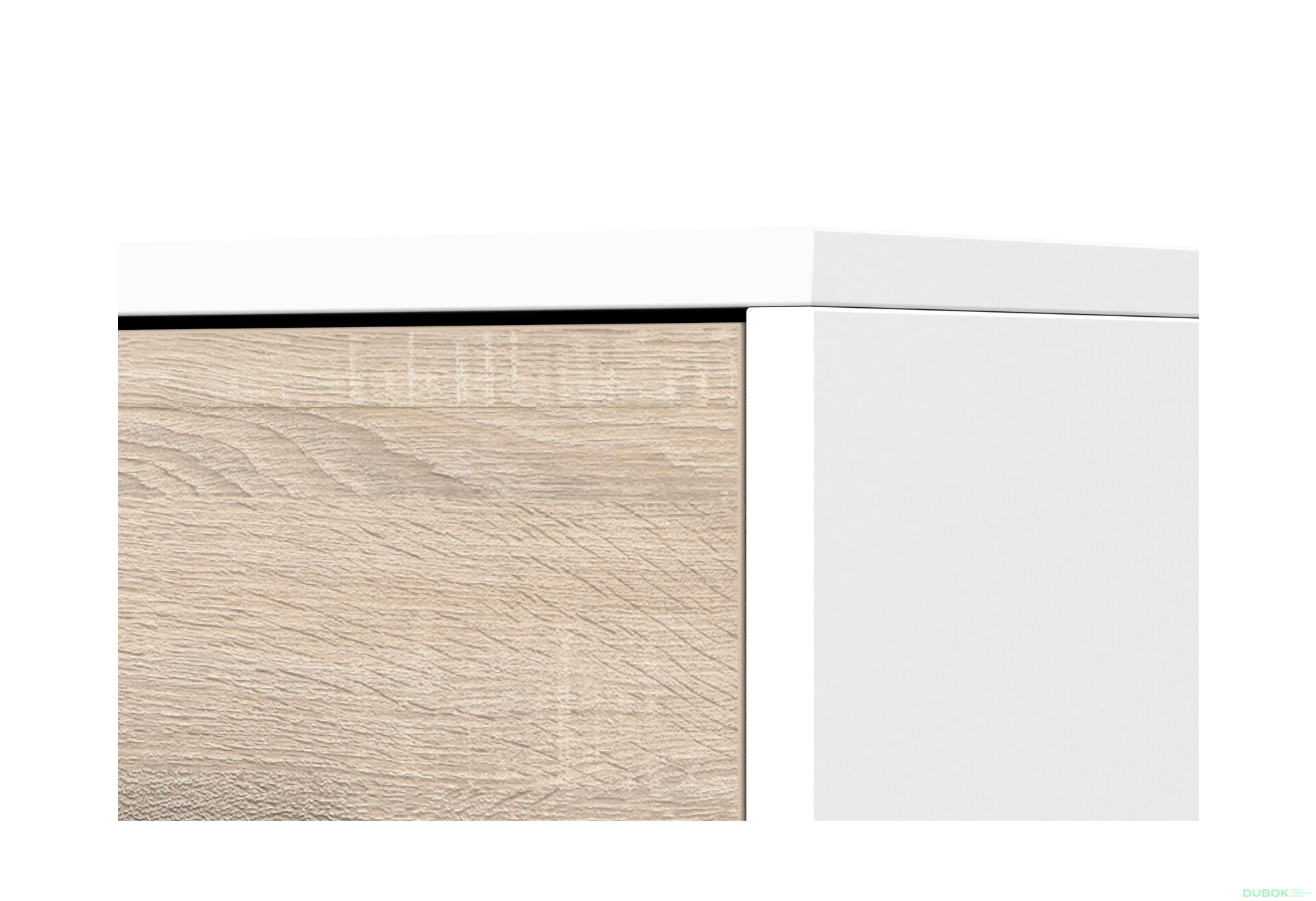 Fotografia 8 - Komoda Frida 01 135 2D4S biela / dub sonoma