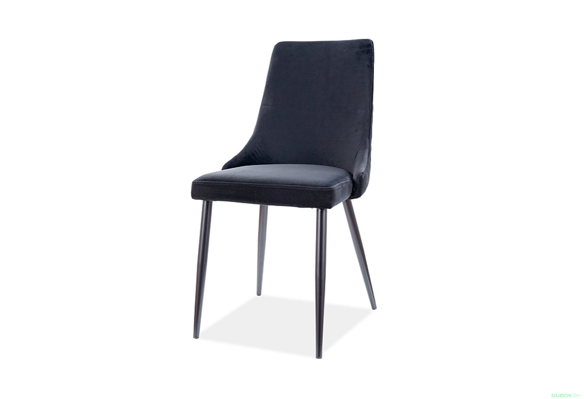 Fotografia 1 - Stolička Piano B Velvet čierny Bluvel 19, kov čierna matná