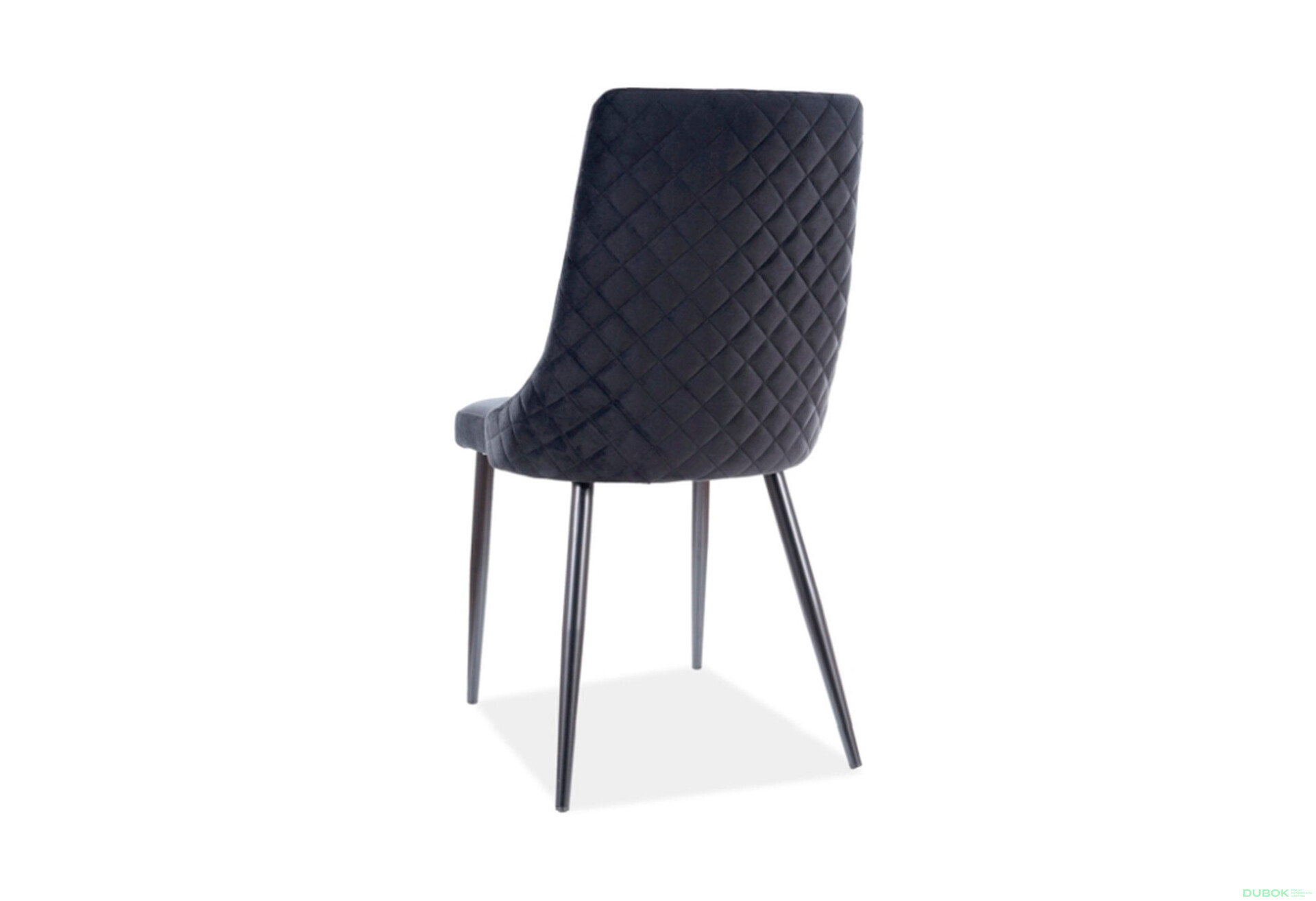 Fotografia 3 - Stolička Piano B Velvet čierny Bluvel 19, kov čierna matná