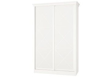 Skriňa Rim-Veneziano 2D 1,4 m biela s rímsou, fasádami DTD (s dekorom)