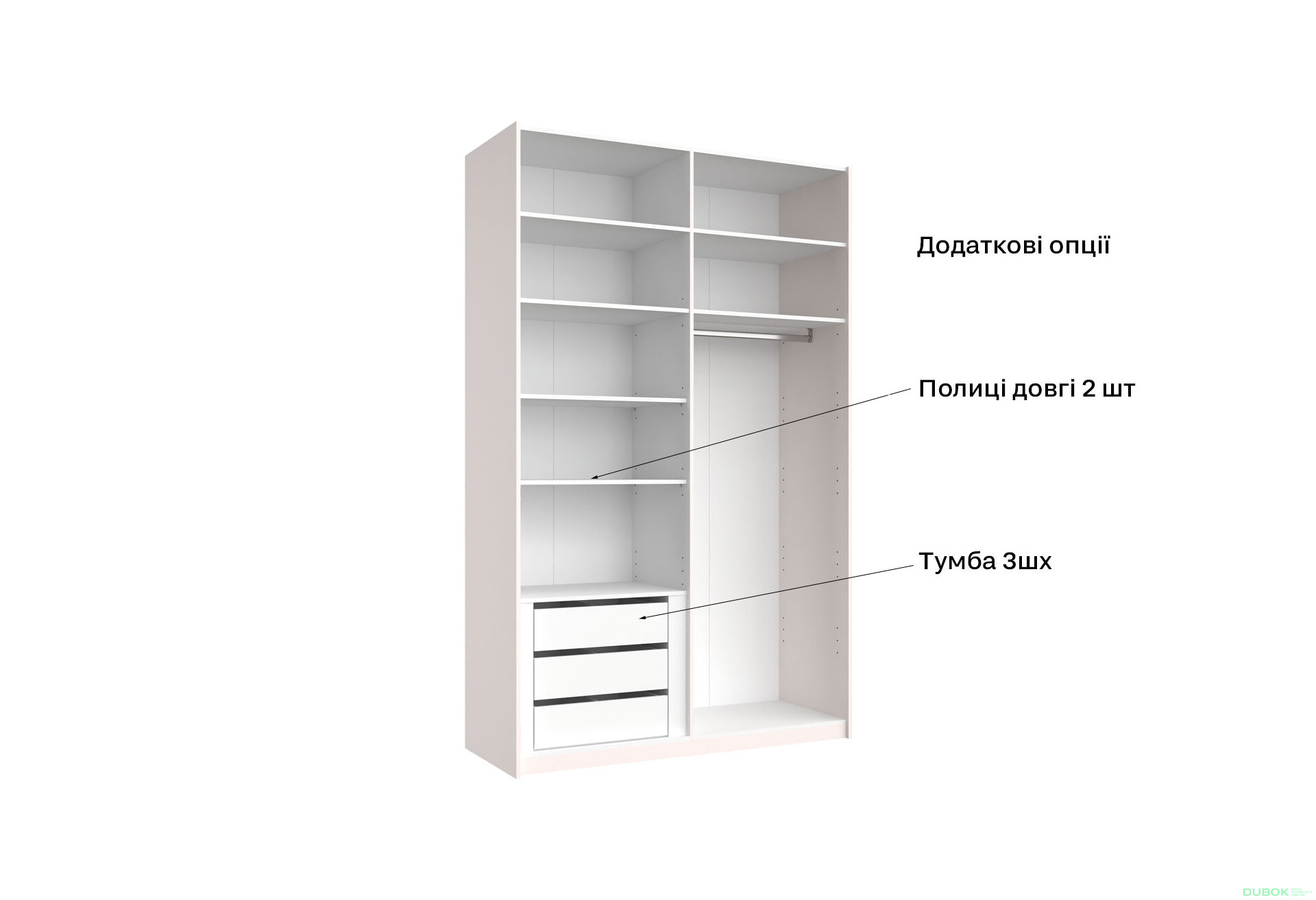 Skriňa s posuvnými dverami Lili 1,5x2,4m (Dvere Lesklý Kašmír/Zrkadlo), séria N Lily - Fotografia 4 Fotografia 4 - Skriňa s posuvnými dverami Lili 1,5x2,4m (Dvere Lesklý Kašmír/Zrkadlo), séria N Lily