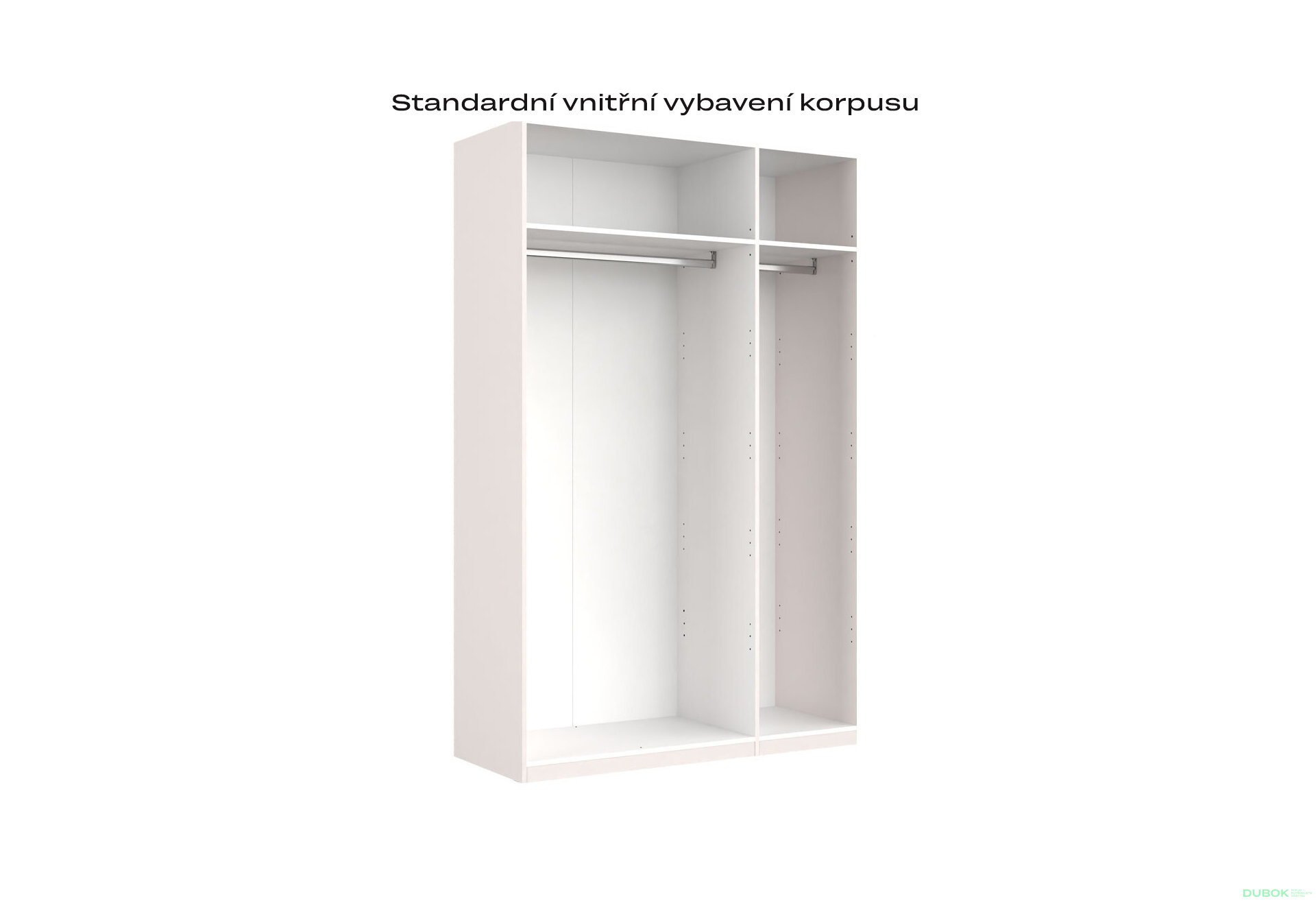 Fotografia 6 - Skriňa 3-dverová bez zrkadiel Lesklý kašmír séria N Lily