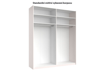 Fotografia Skriňa s posuvnými dverami Lili 2,0x2,4m (Dvere Lesklý Kašmír), séria N