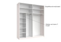 Skriňa s posuvnými dverami Lili 2,0x2,4m (Dvere Lesklý Kašmír), séria N Lily - Fotografia 12 Fotografia 12 - Skriňa s posuvnými dverami Lili 2,0x2,4m (Dvere Lesklý Kašmír), séria N Lily