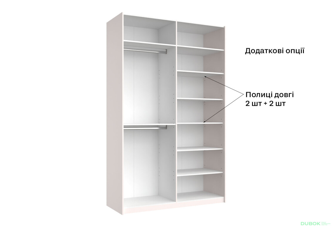 Skriňa s posuvnými dverami Lili 1,5x2,4m (Dvere Lesklý Kašmír), séria N Lily - Fotografia 3 Fotografia 3 - Skriňa s posuvnými dverami Lili 1,5x2,4m (Dvere Lesklý Kašmír), séria N Lily