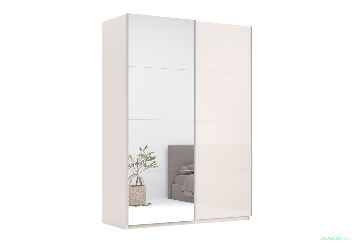 Fotografia 12 - Skriňa s posuvnými dverami 2.0x2.4m (Dvere Lesklý Kašmír/Zrkadlo), séria N Lily