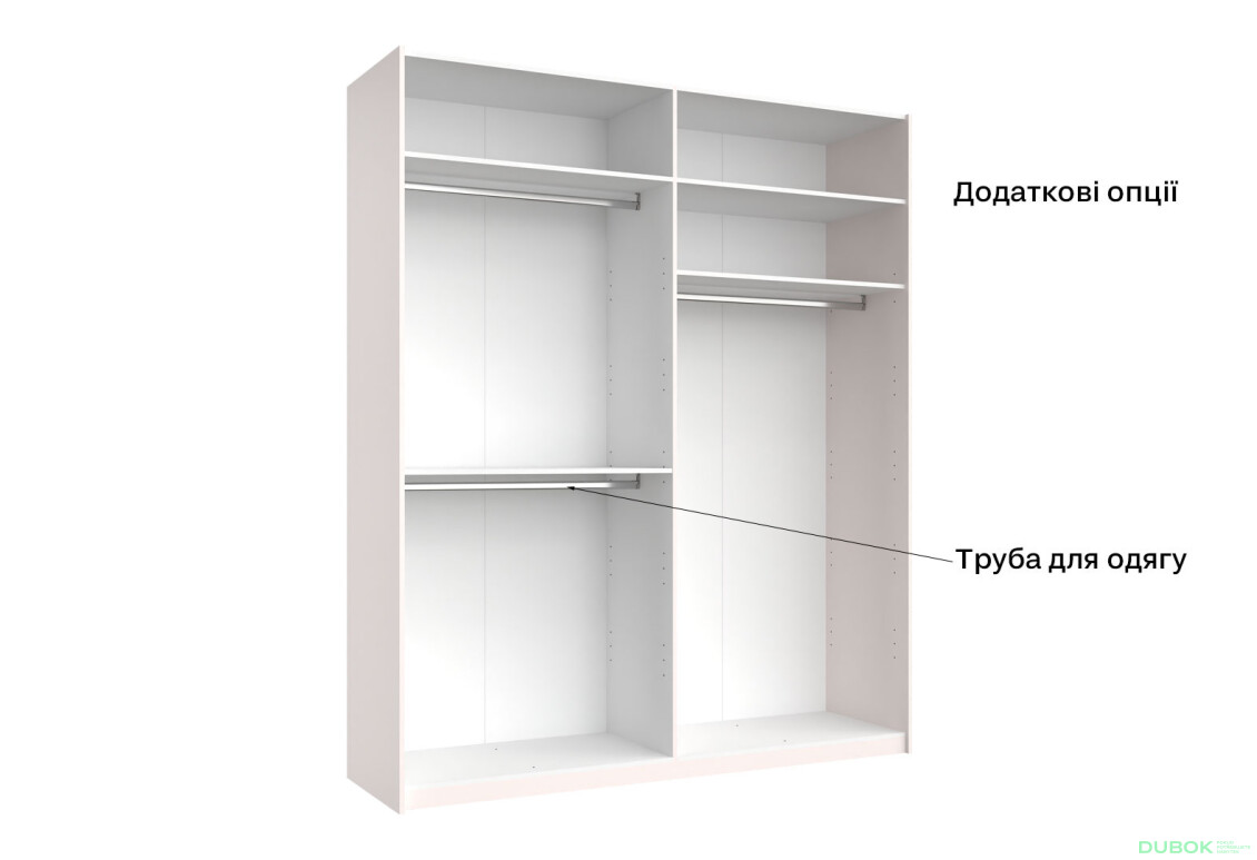 Skriňa s posuvnými dverami 2.0x2.4m (Dvere Lesklý Kašmír/Zrkadlo), séria N Lily - Fotografia 10 Fotografia 10 - Skriňa s posuvnými dverami 2.0x2.4m (Dvere Lesklý Kašmír/Zrkadlo), séria N Lily