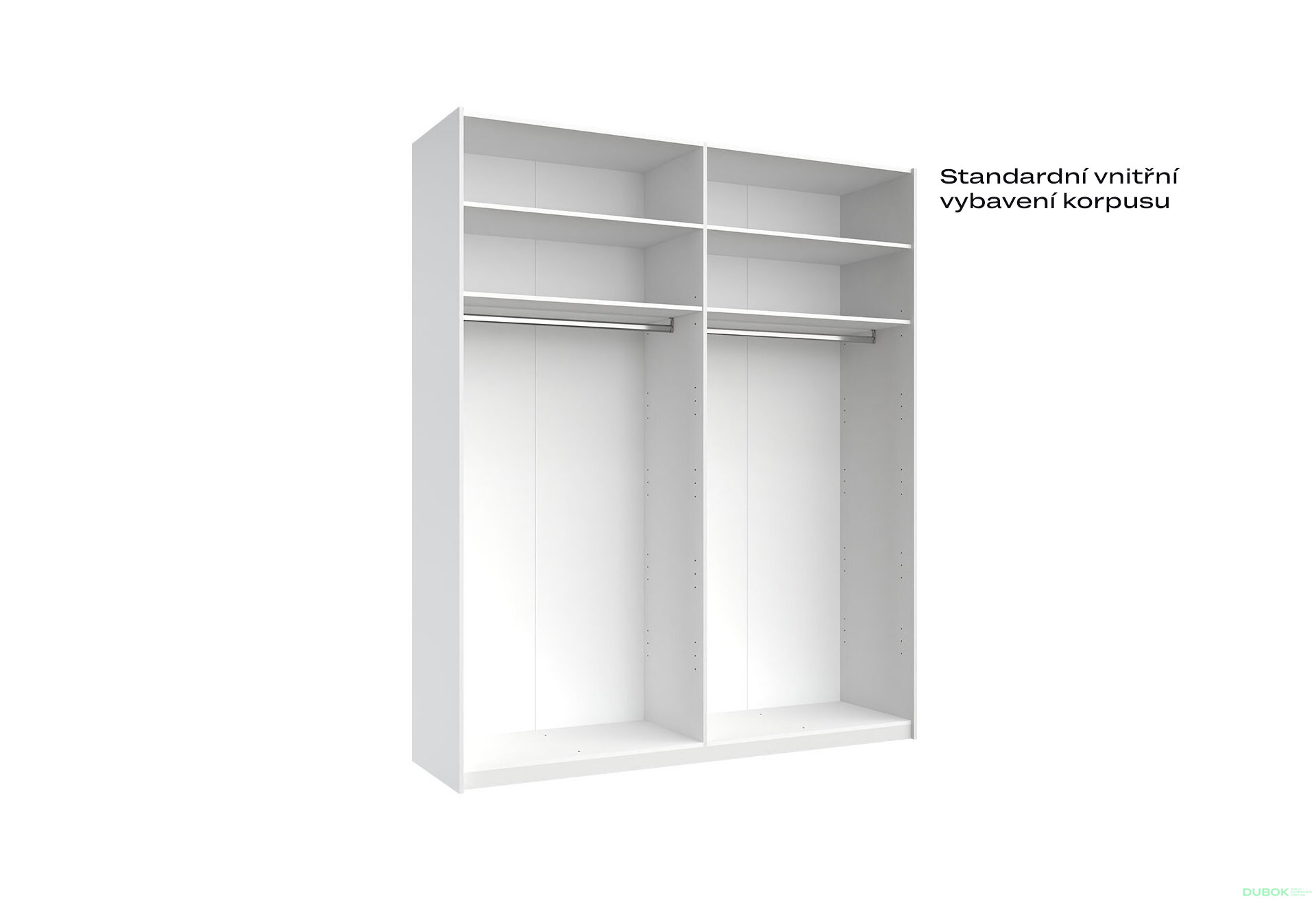 Fotografia 6 - Skriňa s posuvnými dverami 2.0x2.4m (Dvere Lesklý Kašmír/Zrkadlo), séria N Lily