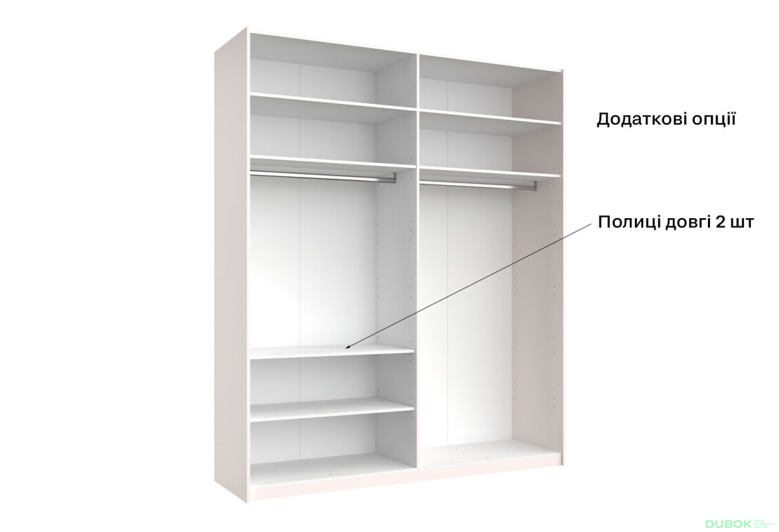 Skriňa s posuvnými dverami 2.0x2.4m (Dvere Lesklý Kašmír/Zrkadlo), séria N Lily - Fotografia 5 Fotografia 5 - Skriňa s posuvnými dverami 2.0x2.4m (Dvere Lesklý Kašmír/Zrkadlo), séria N Lily