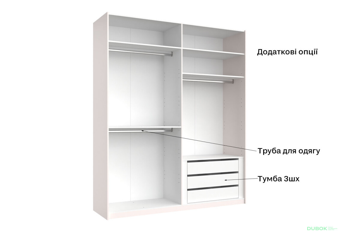 Skriňa s posuvnými dverami 2.0x2.4m (Dvere Lesklý Kašmír/Zrkadlo), séria N Lily - Fotografia 6 Fotografia 6 - Skriňa s posuvnými dverami 2.0x2.4m (Dvere Lesklý Kašmír/Zrkadlo), séria N Lily