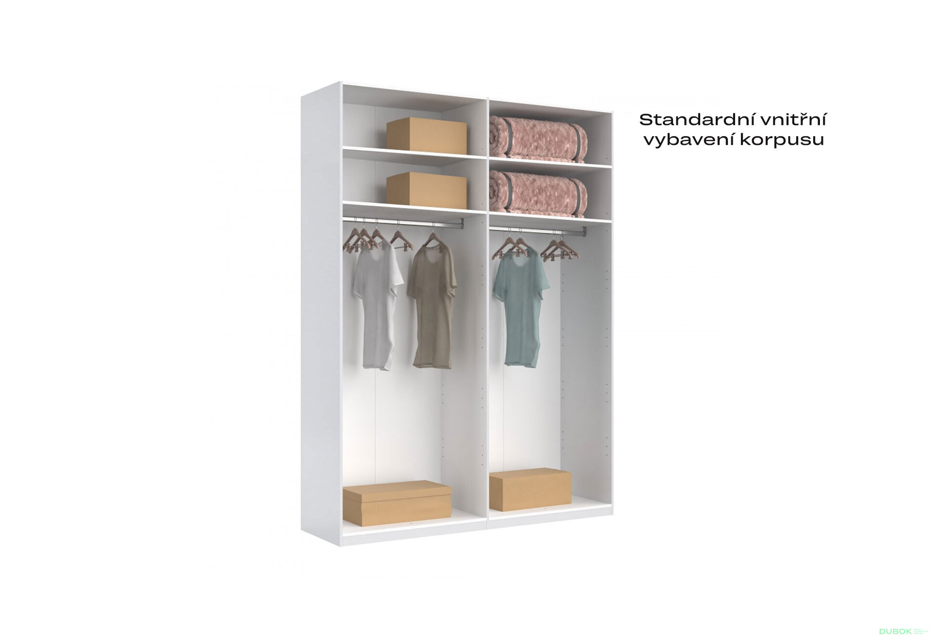 Fotografia 7 - Skriňa 4-dverová Bez zrkadiel Kašmír séria N Bruno