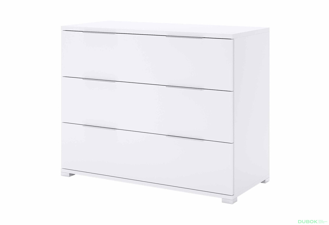 Komoda 3šx Super Mat Biela Barton