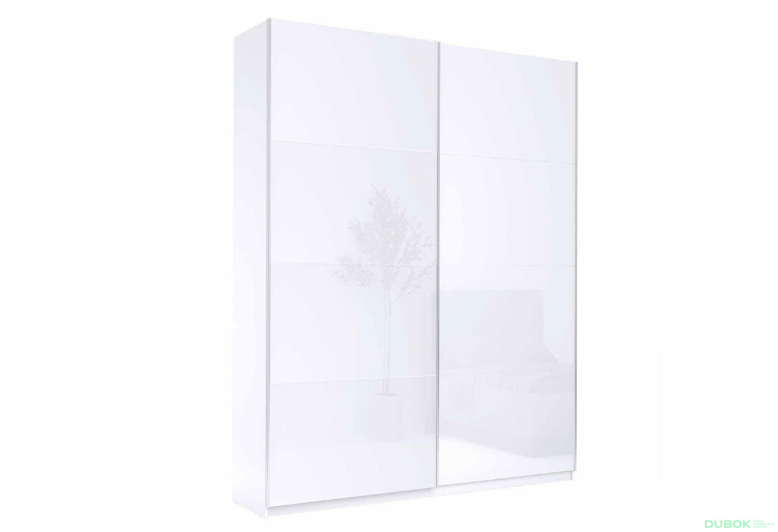 Fotografia 3 - Skriňa s posuvnými dverami 2,0x2,4m (Dvere Lesklé Biele), séria N Family