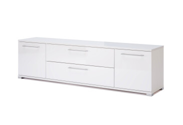 TV stolík 1,9 m biely lesk Family