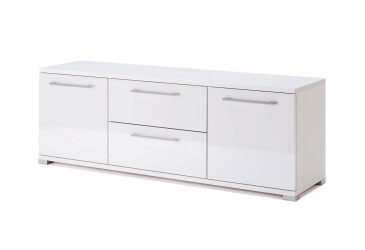 TV stolík 1,5 m biely lesk Family