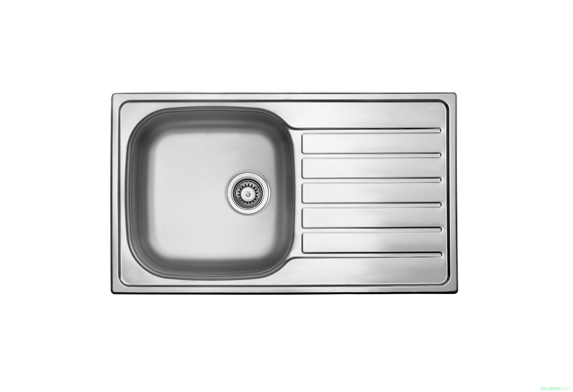 Fotografia 1 - StrongSinks S1 Drez Mohan nerez satén 860x500, s odkvapom, horná montáž