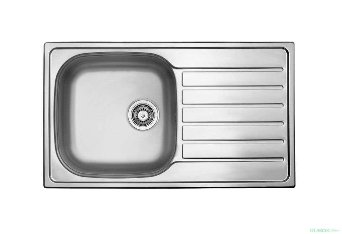 StrongSinks S1 Drez Mohan nerez satén 860x500, s odkvapom, horná montáž