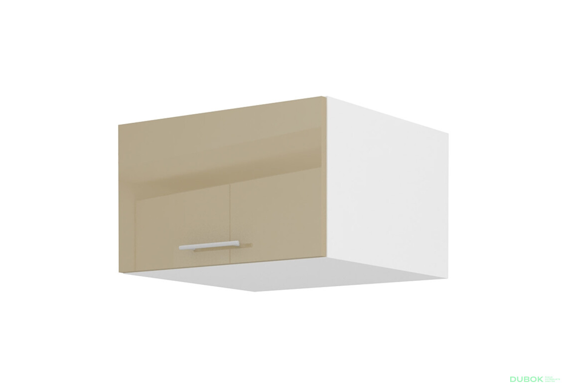 60 nagu-36 1F Lara biely / cappuccino lesk