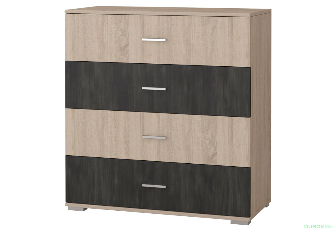 Komoda 4S Wenecja dub sonoma / dub canterbury Idczak meble