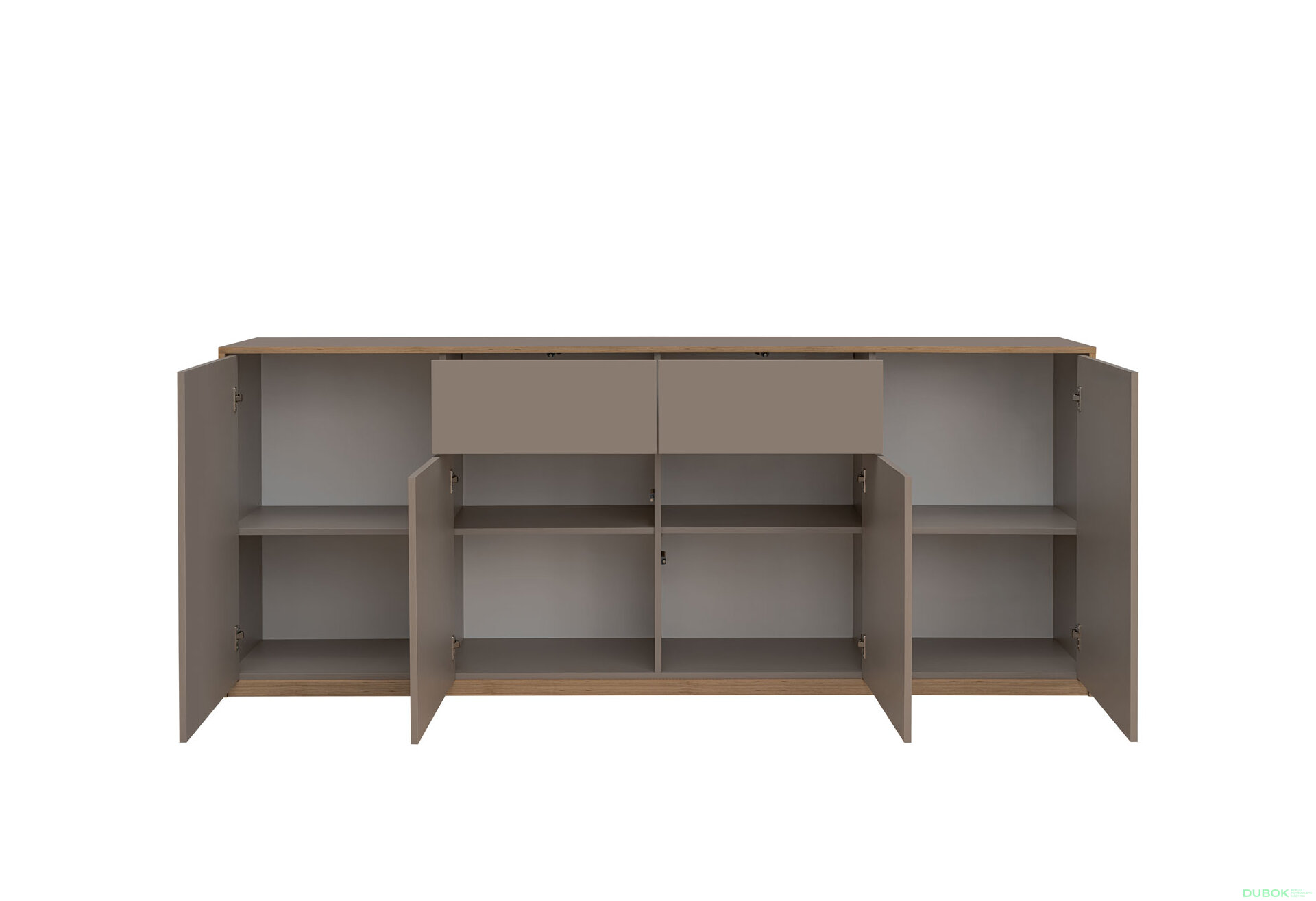 Fotografia 3 - Komoda 4d2s sivý kubanit Complex