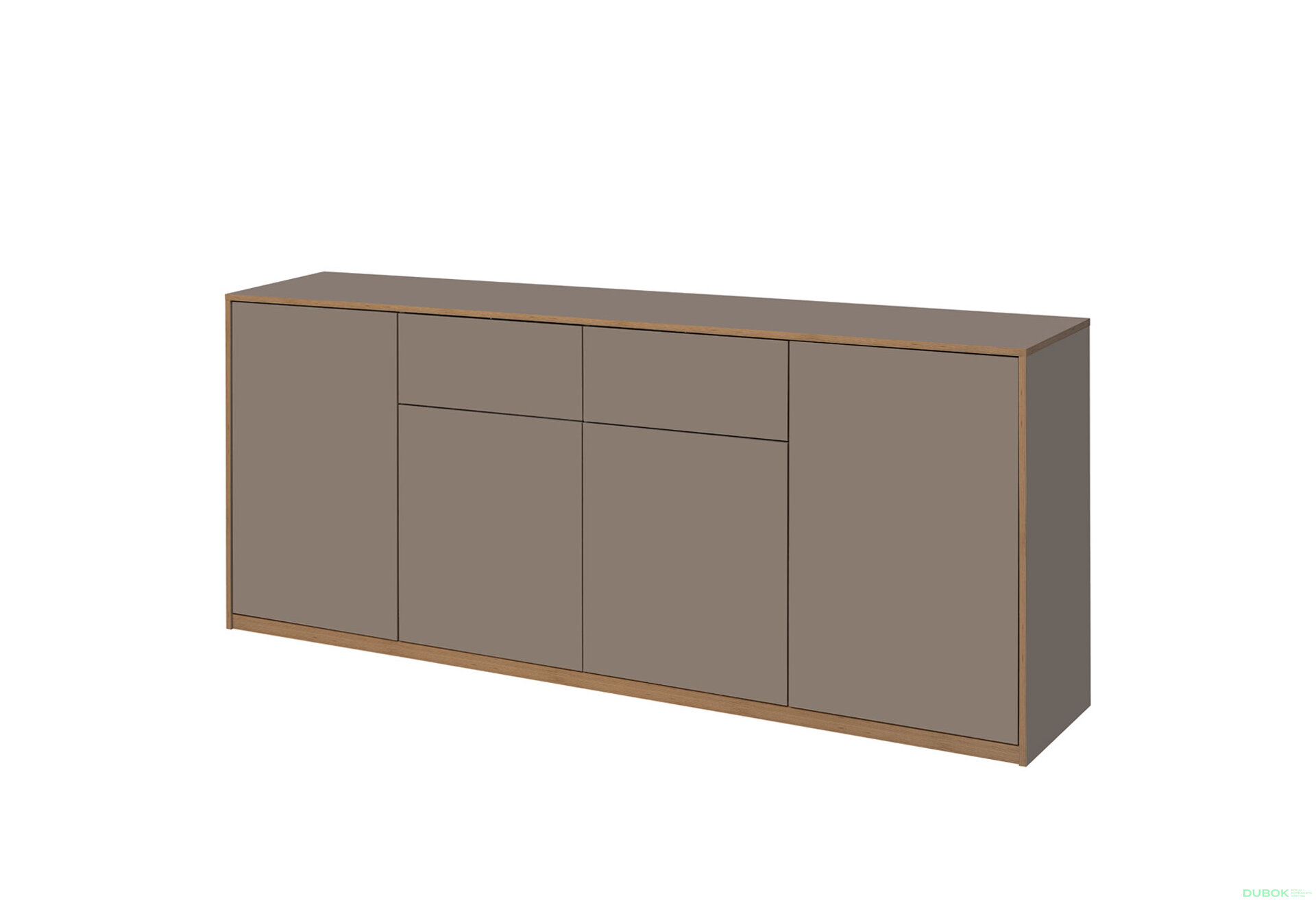 Fotografia 1 - Komoda 4d2s sivý kubanit Complex