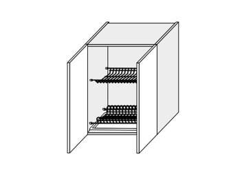 Horná skriňa 60VS/720 2dv sušička Pro Blum+GTV