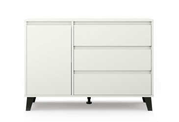 Komoda Borg 1d3s biela