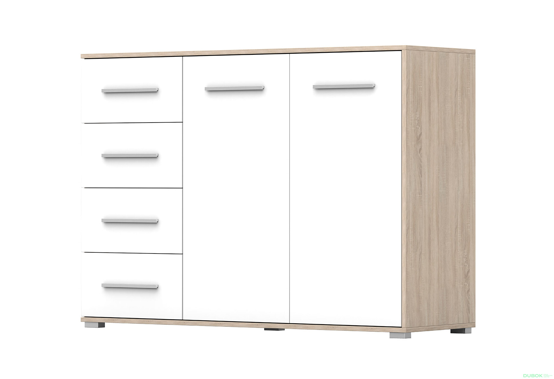 Fotografia 1 - Komoda Frida 01 135 2D4S dub sonoma / biely