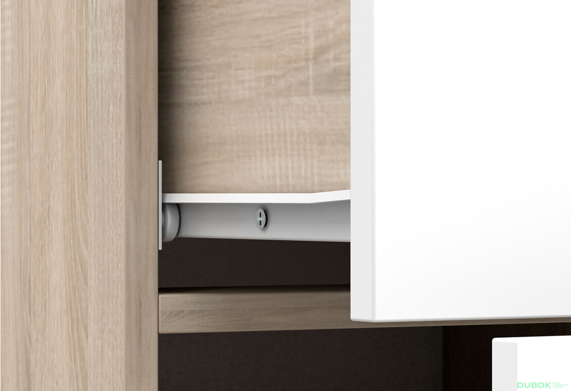 Fotografia 9 - Komoda Frida 01 135 2D4S dub sonoma / biely