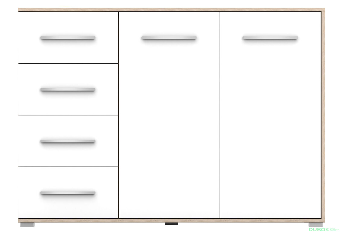 Fotografia 3 - Komoda Frida 01 135 2D4S dub sonoma / biely