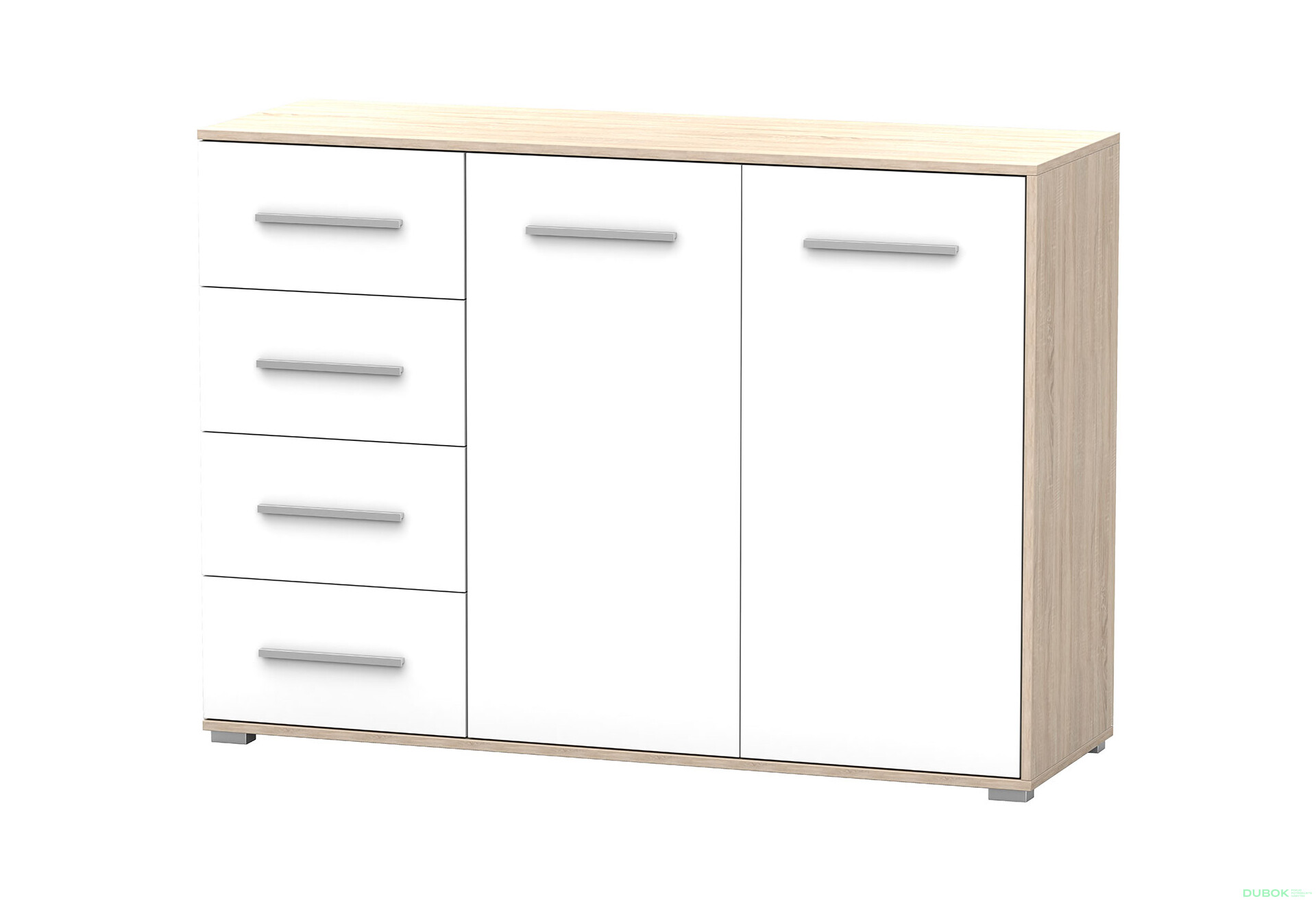 Fotografia 2 - Komoda Frida 01 135 2D4S dub sonoma / biely