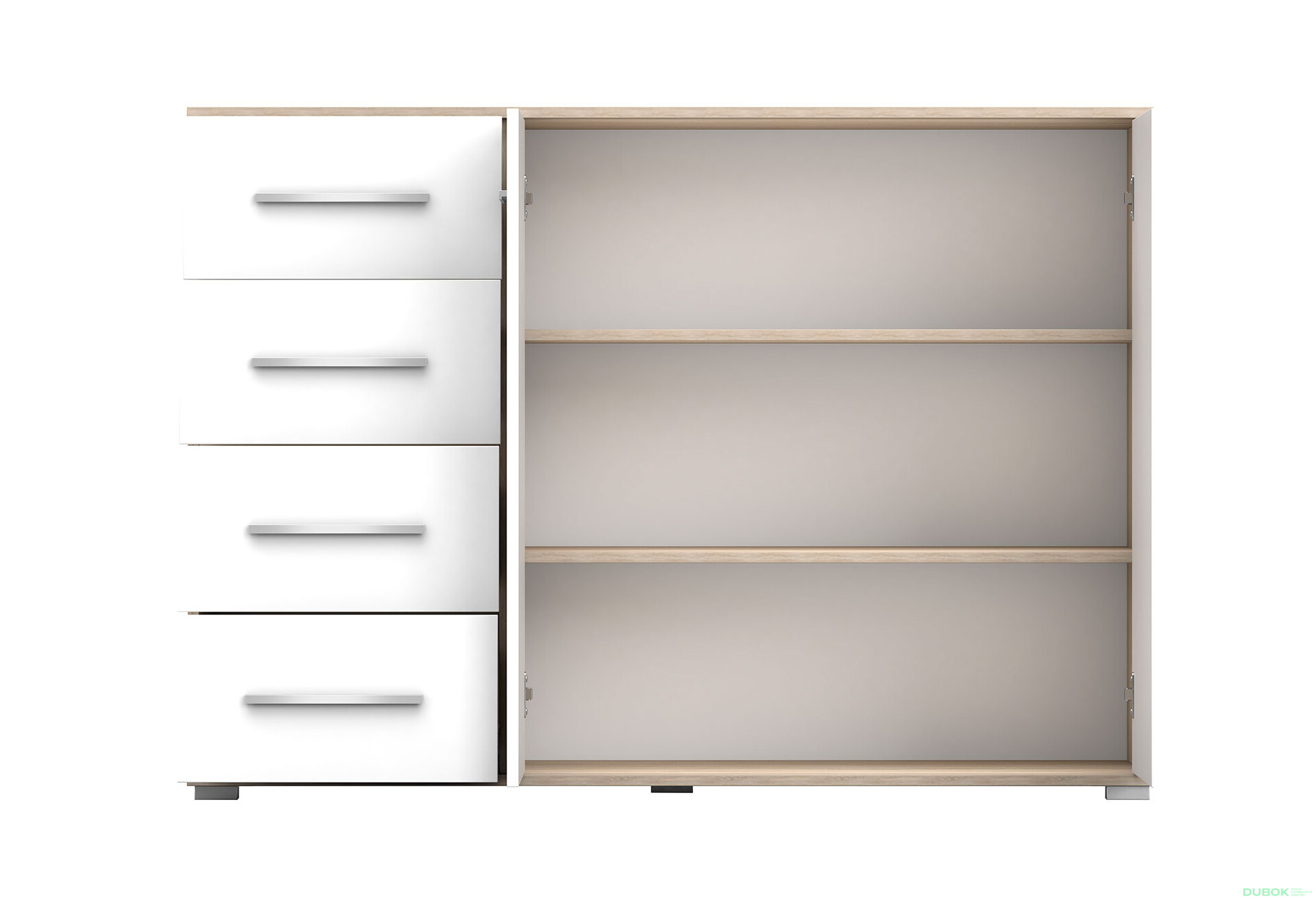 Fotografia 6 - Komoda Frida 01 135 2D4S dub sonoma / biely