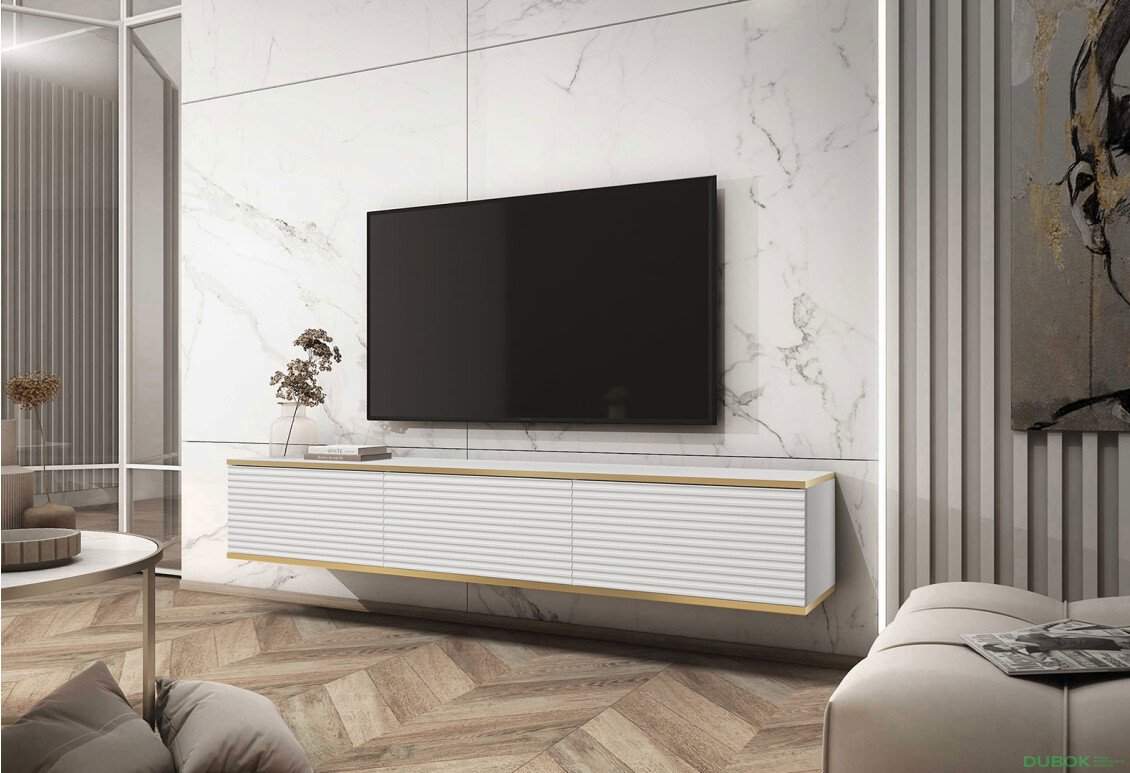 Fotografia 3 - TV stolík RTV 175 MDF biely Oro