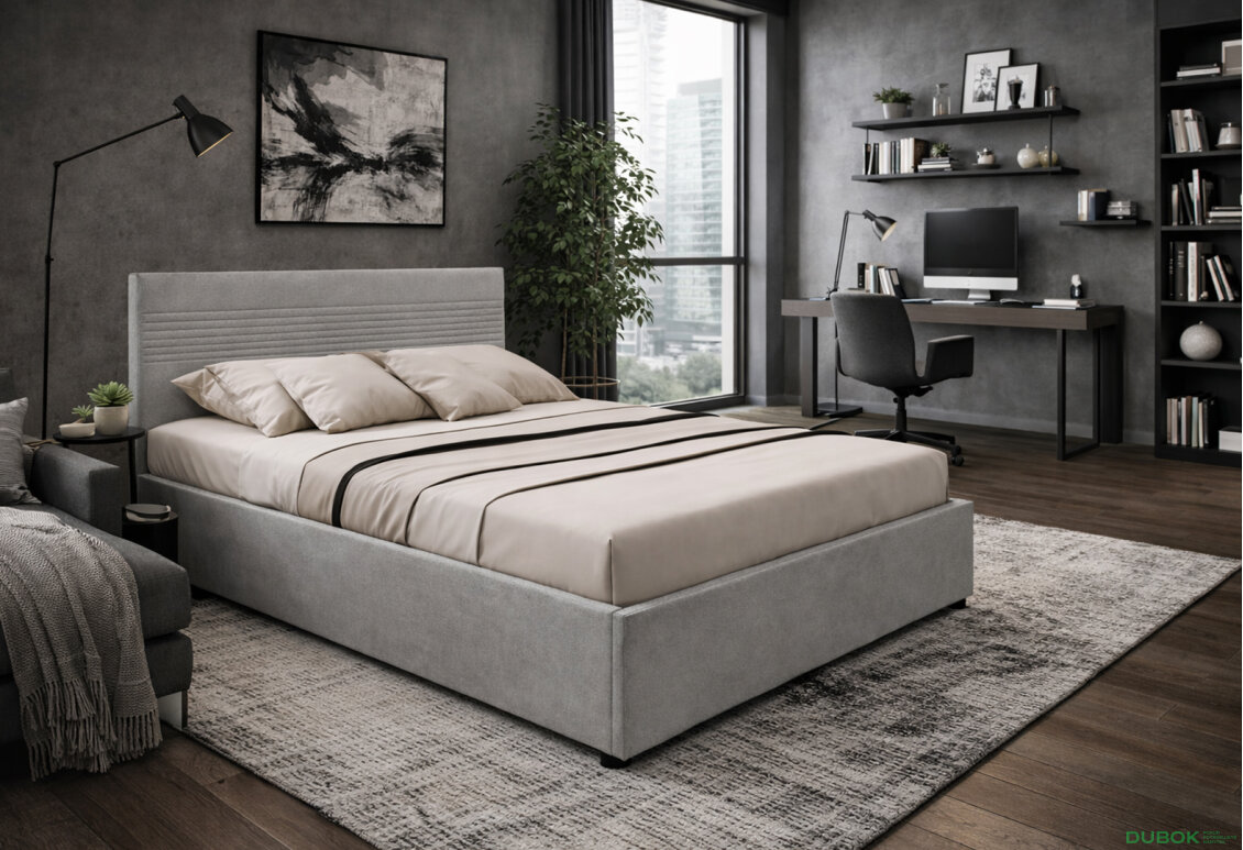 Fotografia 10 - Posteľ Fro Line 160x200 Mono 246, sivá