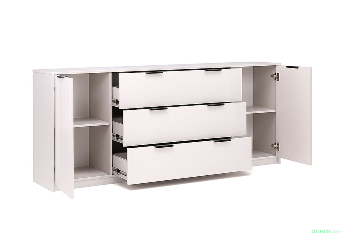 Fotografia 4 - Komoda Roma Color 2 dvere 3 šírky 2,0 m kašmírový lesk