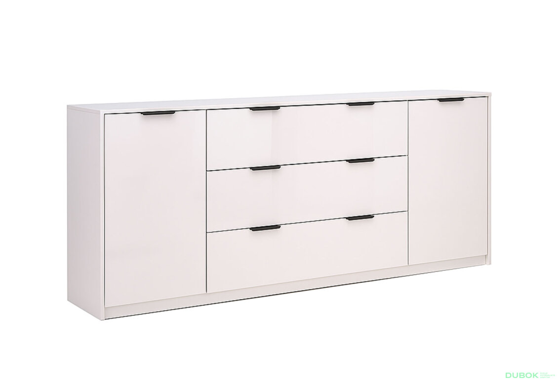 Fotografia 3 - Komoda Roma Color 2 dvere 3 šírky 2,0 m kašmírový lesk