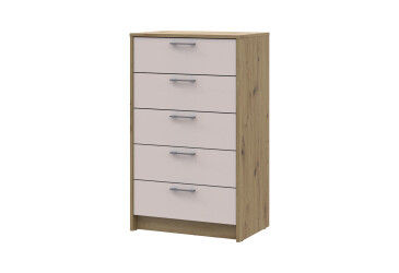 Komoda Rondi 5 zásuviek 60х40х100 dub artisan / kašmír