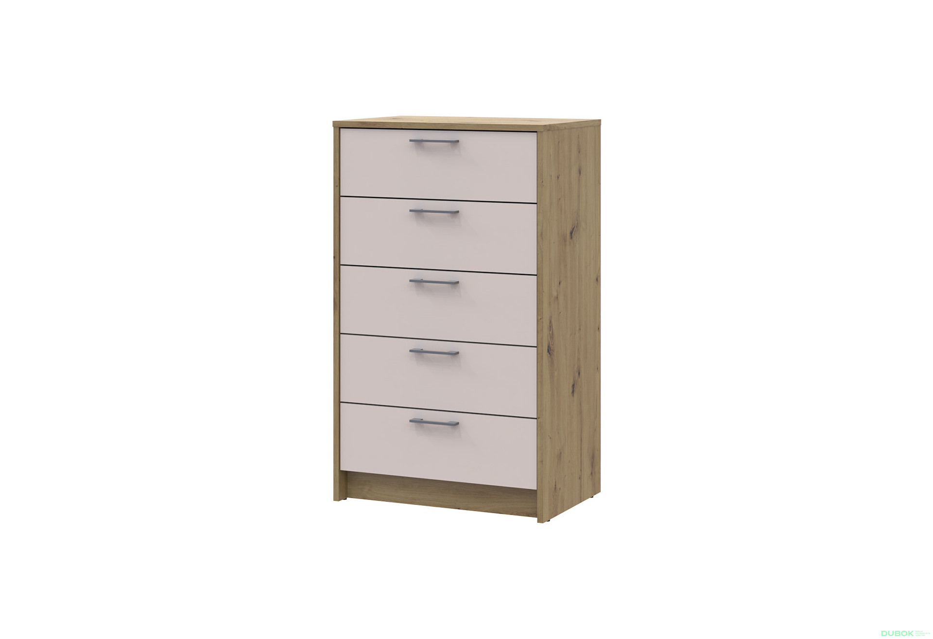 Fotografia 1 - Komoda Rondi 5 zásuviek 60х40х100 dub artisan / kašmír