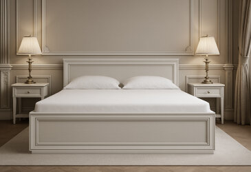 Fotografia Posteľ 160 fineline crema