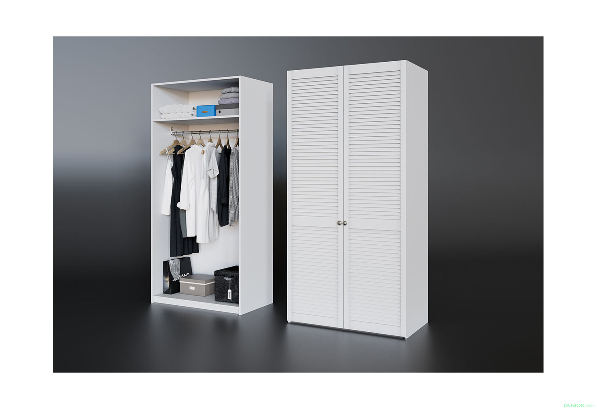 Fotografia 2 - Skriňa č. 2 Biela Módulná skriňa Texas