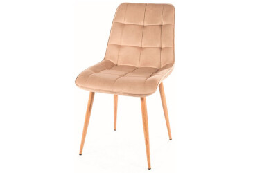 Stolička Chic D Velvet béžový Bluvel 28