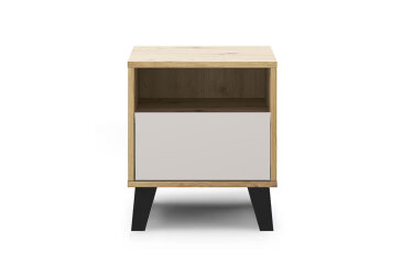 Nočný stolík Borg 1s dub artisan / kašmír