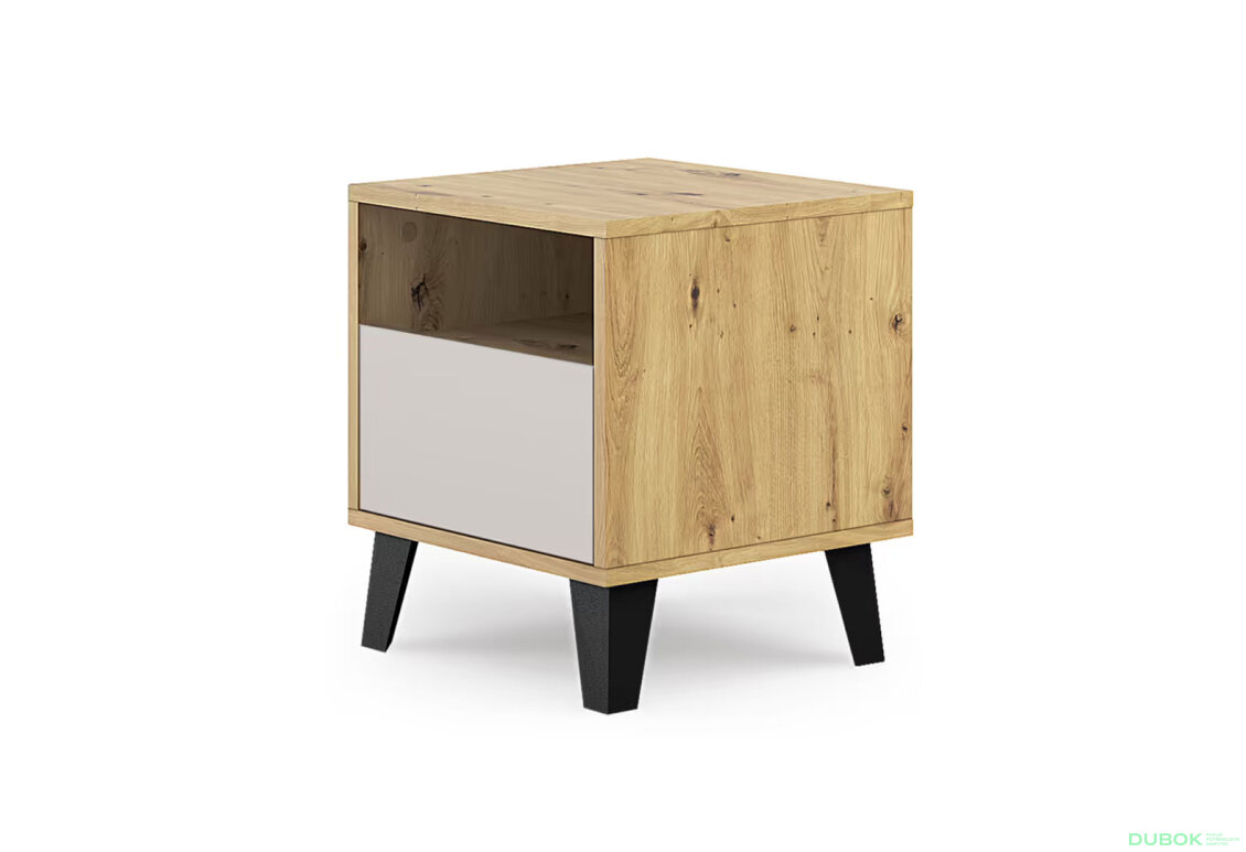 Fotografia 3 - Nočný stolík Borg 1s dub artisan / kašmír