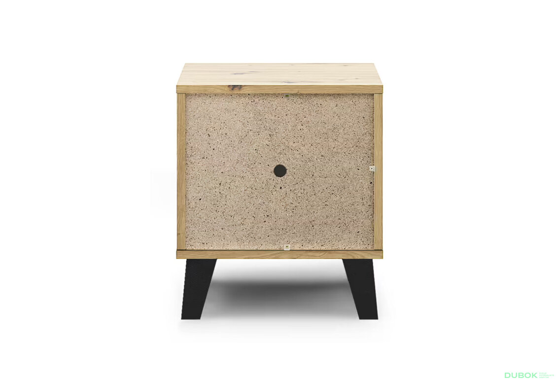 Fotografia 6 - Nočný stolík Borg 1s dub artisan / kašmír