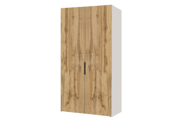 Skriňa dvojdverová 100 cm Modus 2 DTD Dub Appalache Korpus Biely BL